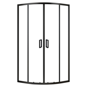 Душова штора SLCP 4-90 Transparent+чорний