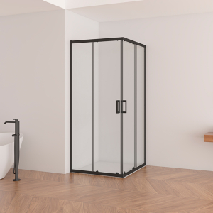 Душевая штора SLRV2-90 Transparent+черный