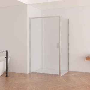 Душова стінка SLPS-80 Transparent+алюміній