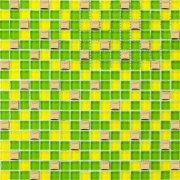 Мозаика Зелено-желто-золотая 457