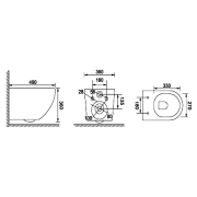 Інсталяція Aqua 50 Mech QF K97-525+чаша унітаза Desse Vortex з сидінням S4024-001+кнопка Movi K97-012