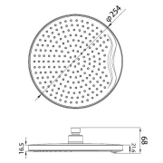 Верхній душ Space