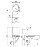 Унитаз Etiuda New Clean On