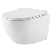 Чаша унитаза WC Concept Oval RimOff с сиденьем Slim