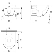 Чаша унитаза Uni Chrome