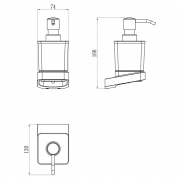Дозатор 10° для жидкого мыла (TD 231)