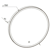 Зеркало Lorenzo 70