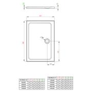 Піддон Doros D 110x80