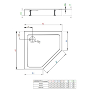 Поддон Doros PT Compact 80x80