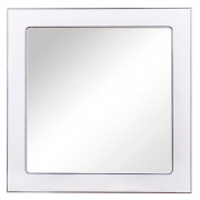 Зеркало Беатриче 80x80 белое/патина хром