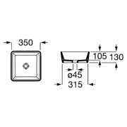 Раковина Optica 35