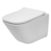 Чаша унитаза Gap Square Compacto Rimless с сиденьем Slim