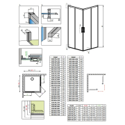 Душевая стенка Idea KDD 75 L