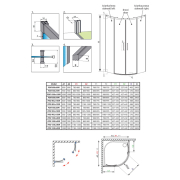 Душевая штора Idea PDD 90x90