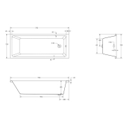 Ванна Dao 170x70