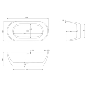 Ванна Tanna 170x80