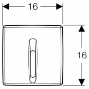 Привод слива Basic ИК для писсуара