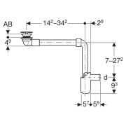 Сифон для раковини One
