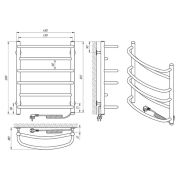 Полотенцесушитель Евромикс П6 45x60