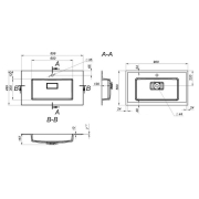 Раковина Erica 90