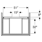 Шафка One для раковини 60