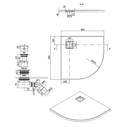 Піддон Tako Slim 80x80