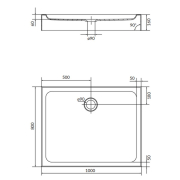 Поддон Tako 100x80