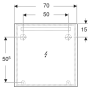 Зеркало Option Basic Square 70x70