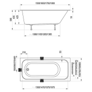 Ванна Chrome Slim 180x80