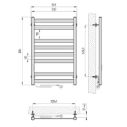 Полотенцесушитель Кватро 50x80