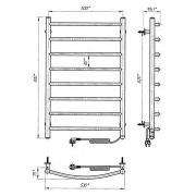 Полотенцесушитель Классик ЧК8 50x80