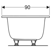 Ванна Tawa Slim Rim Duo 190x90