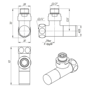 Кран под ТЭН 1/2"-3/4"