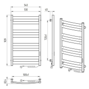 Полотенцесушитель Атлант ЧК8 50x90