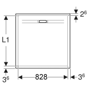 Піддон Sestra 90x90
