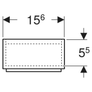 Вставка для ящика H-образная асимметричная
