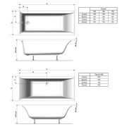 Ванна Favorit 180x80