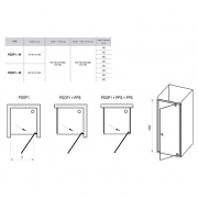 Душові двері PDOP 1-90