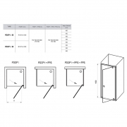 Душові двері PDOP 1-80
