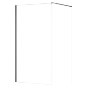Душова стінка Walk-in 100 Transparent+алюміній