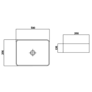 Раковина Calypso Marble Natural Gloss 50