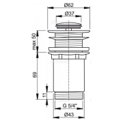 Донный клапан Click-Clack