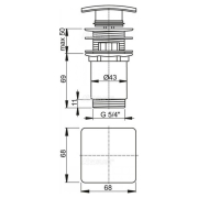 Донный клапан Click-Clack