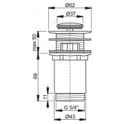 Донный клапан Click-Clack