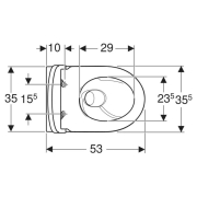 Чаша унітаза iCon TurboFlush з сидінням