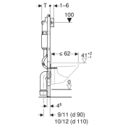Инсталляция Duofix с кнопкой Delta 01 458.133.21.3 + чаша унитаза Ronda Rimless R0049RQS