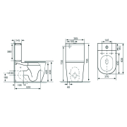 Унітаз Atlantis Rimless BTW
