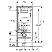 Інсталяція Duofix з кнопкою Delta 01 458.133.21.3 + чаша унітаза Atlas Tornado з сидінням A0495TQ3L
