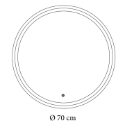 Зеркало Nova 70x70