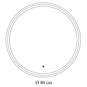 Зеркало Nova 80x80